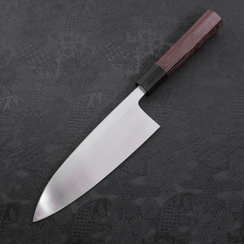 Deba White Steel #2 Kasumi Buffalo Wenge Handle 180mm-[Musashi]-[Japanese-Kitchen-Knives]