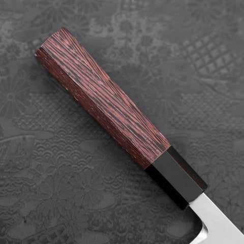 Deba White Steel #2 Kasumi Buffalo Wenge Handle 180mm-[Musashi]-[Japanese-Kitchen-Knives]