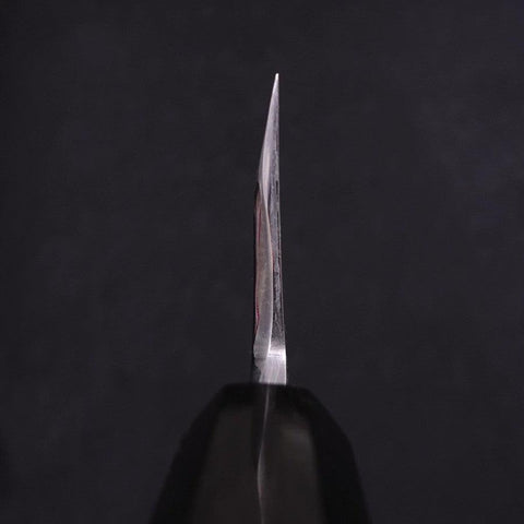 Deba White Steel #2 Kasumi Chokin Dorado Sakura-Fuji Mango de Ébano con cuerno de Búfalo 180mm