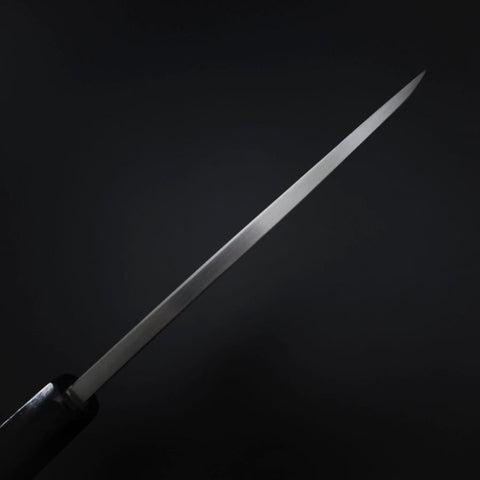 Deba White Steel #2 Kasumi Chokin Silver Dragon Buffalo Ebony Handle 150mm (5.9”)