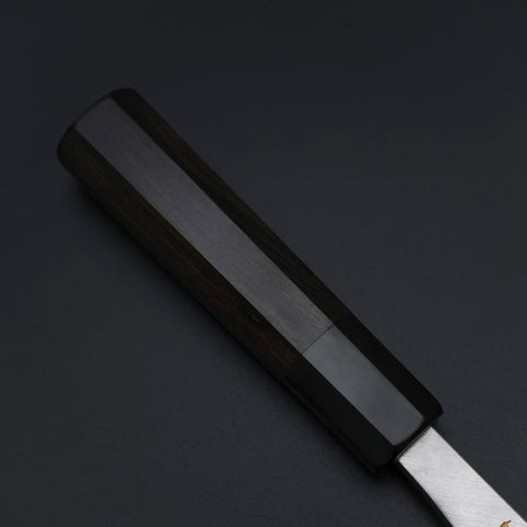 Deba White Steel #2 Kasumi Chokin Silver Dragon Buffalo Ebony Handle 150mm (5.9”)
