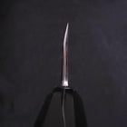 Deba White Steel #2 Kasumi Chokin Silver Dragon Buffalo Ebony Handle 170mm-[Musashi]-[Japanese-Kitchen-Knives]