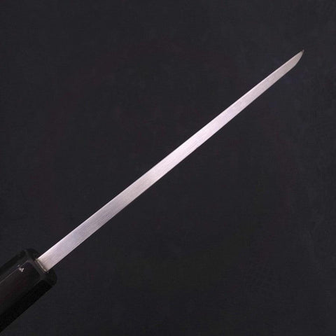 Deba White Steel #2 Kasumi Chokin Silver Dragon Buffalo Ebony Handle 170mm-[Musashi]-[Japanese-Kitchen-Knives]