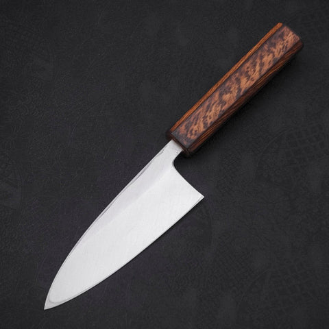 Deba White Steel #2 Kasumi Sumi Urushi Handle 120mm-[Musashi]-[Japanese-Kitchen-Knives]