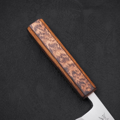 Deba White Steel #2 Kasumi Sumi Urushi Handle 120mm-[Musashi]-[Japanese-Kitchen-Knives]