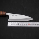 Deba White Steel #2 Kasumi Sumi Urushi Handle 120mm-[Musashi]-[Japanese-Kitchen-Knives]