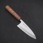 Deba White Steel #2 Kasumi Sumi Urushi Handle 120mm-[Musashi]-[Japanese-Kitchen-Knives]