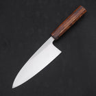 Deba White Steel #2 Kasumi Sumi Urushi Handle 150mm-[Musashi]-[Japanese-Kitchen-Knives]