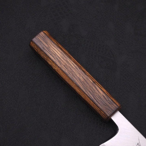 Deba White Steel #2 Kasumi Sumi Urushi Handle 165mm-[Musashi]-[Japanese-Kitchen-Knives]