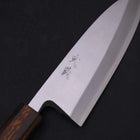 Deba White Steel #2 Kasumi Sumi Urushi Handle 180mm-[Musashi]-[Japanese-Kitchen-Knives]