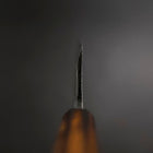 Deba White Steel #2 Kasumi Sumi Urushi Handle 180mm-[Musashi]-[Japanese-Kitchen-Knives]