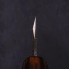 Deba White Steel #2 Kasumi Sumi Urushi Handle 180mm-[Musashi]-[Japanese-Kitchen-Knives]