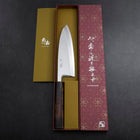 Deba White Steel #2 Kasumi Sumi Urushi Handle 180mm-[Musashi]-[Japanese-Kitchen-Knives]