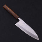 Deba White Steel #2 Kasumi Sumi Urushi Handle 180mm-[Musashi]-[Japanese-Kitchen-Knives]