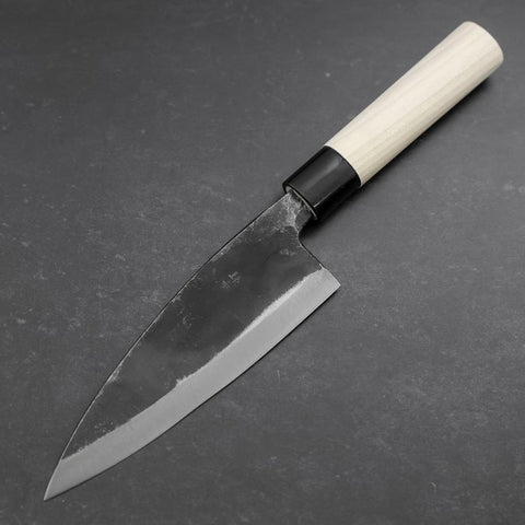 Deba White Steel #2 Kurouchi Magnolia Handle 165mm-[Musashi]-[Japanese-Kitchen-Knives]