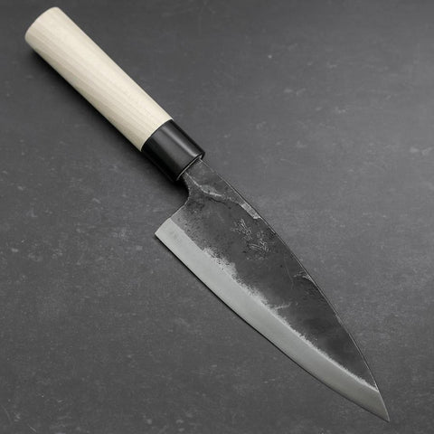 Deba White Steel #2 Kurouchi Magnolia Handle 165mm-[Musashi]-[Japanese-Kitchen-Knives]