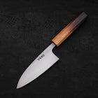 Deba White Steel #2 Kurouchi Tsuchime Yaki Urushi Handle 120mm-[Musashi]-[Japanese-Kitchen-Knives]