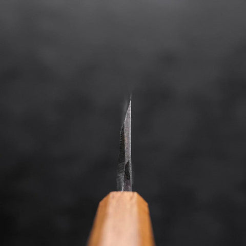 Deba White Steel #2 Kurouchi Tsuchime Yaki Urushi Handle 150mm-[Musashi]-[Japanese-Kitchen-Knives]