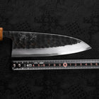 Deba White Steel #2 Kurouchi Tsuchime Yaki Urushi Handle 150mm-[Musashi]-[Japanese-Kitchen-Knives]