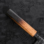 Deba White Steel #2 Kurouchi Tsuchime Yaki Urushi Handle 165mm-[Musashi]-[Japanese-Kitchen-Knives]