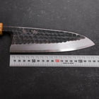 Deba White Steel #2 Kurouchi Tsuchime Yaki Urushi Handle 180mm-[Musashi]-[Japanese-Kitchen-Knives]
