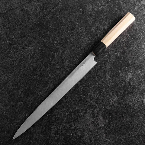 Fuguhiki White Steel #3 Kasumi Buffalo Magnolia Handle 270mm (10.6”)-[Musashi]-[Japanese-Kitchen-Knives]