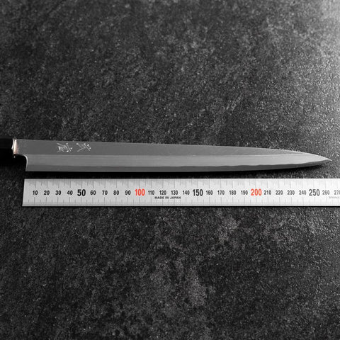 Fuguhiki White Steel #3 Kasumi Buffalo Magnolia Handle 270mm (10.6”)-[Musashi]-[Japanese-Kitchen-Knives]