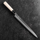 Fuguhiki White Steel #3 Kasumi Buffalo Magnolia Handle 270mm (10.6”)-[Musashi]-[Japanese-Kitchen-Knives]
