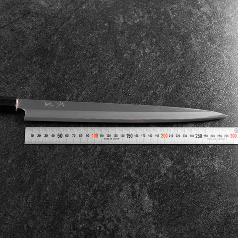 Fuguhiki White Steel #3 Kasumi Buffalo Magnolia Handle 300mm (11.8”)-[Musashi]-[Japanese-Kitchen-Knives]