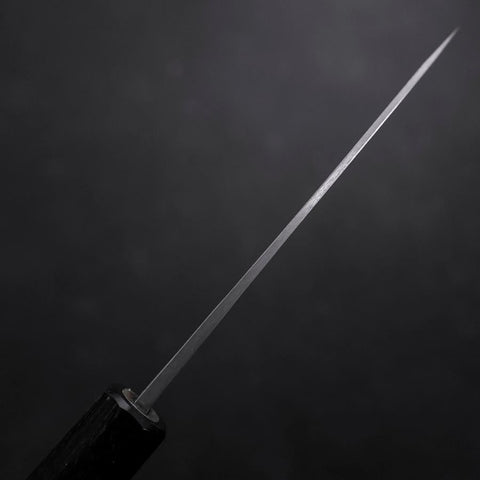 Funayuki Blue Steel #1 Kurouchi Buffalo Magnolia Handle 105mm (4.1”)-[Musashi]-[Japanese-Kitchen-Knives]