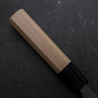 Funayuki Blue Steel #1 Kurouchi Buffalo Magnolia Handle 105mm (4.1”)-[Musashi]-[Japanese-Kitchen-Knives]