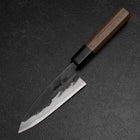 Funayuki Blue Steel #2 Kurouchi Walnut Handle 120mm-[Musashi]-[Japanese-Kitchen-Knives]