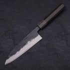Funayuki Blue Super Kurouchi Buffalo Ebony Handle 165mm-[Musashi]-[Japanese-Kitchen-Knives]