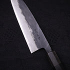 Funayuki Blue Super Kurouchi Buffalo Ebony Handle 165mm-[Musashi]-[Japanese-Kitchen-Knives]