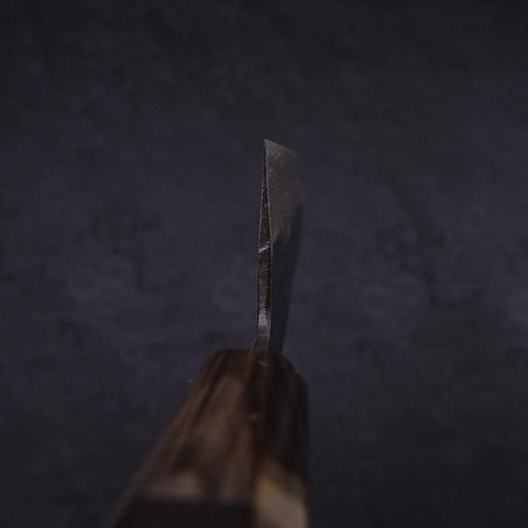 Funayuki Blue Super Kurouchi Buffalo Ebony Handle 165mm-[Musashi]-[Japanese-Kitchen-Knives]