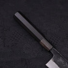 Funayuki Blue Super Kurouchi Buffalo Ebony Handle 165mm-[Musashi]-[Japanese-Kitchen-Knives]