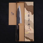 Funayuki Blue Super Kurouchi Buffalo Ebony Handle 165mm-[Musashi]-[Japanese-Kitchen-Knives]