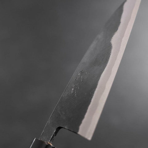 Funayuki Blue Steel #2 Kurouchi Mango de Magnolia con Cuerno de Búfalo 150mm