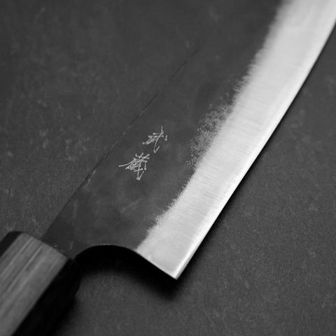 Funayuki Blue Steel #2 Kurouchi Mango Urushi Azul Oscuro 145mm