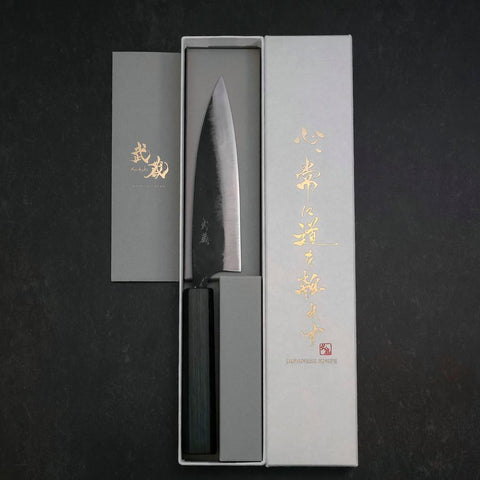 Funayuki Blue Steel #2 Kurouchi Mango Urushi Azul Oscuro 145mm