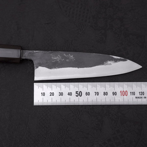 Funayuki Sabaki Blue Super Kurouchi Mango de Ébano con Cuerno de Búfalo 120mm