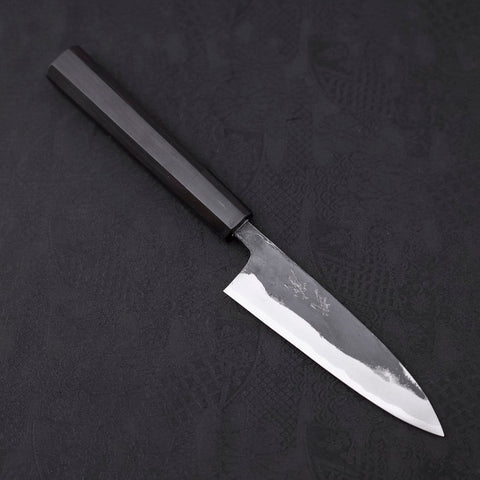 Funayuki Sabaki Blue Super Kurouchi Mango de Ébano con Cuerno de Búfalo 120mm