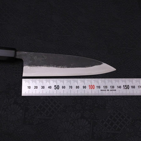 Funayuki Sabaki Blue Super Kurouchi Buffalo Ebony Handle 135mm-[Musashi]-[Japanese-Kitchen-Knives]