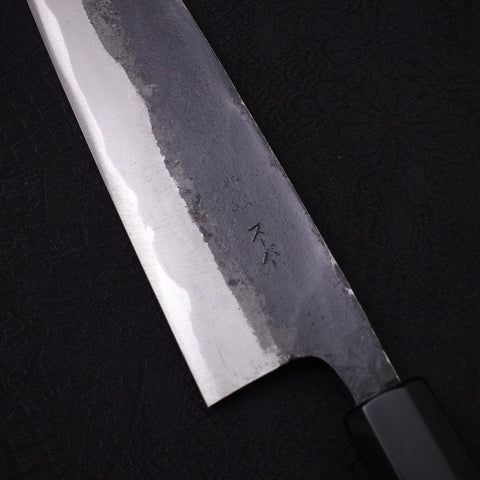 Funayuki Sabaki Blue Super Kurouchi Buffalo Ebony Handle 180mm-[Musashi]-[Japanese-Kitchen-Knives]