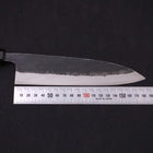 Funayuki Sabaki Blue Super Kurouchi Buffalo Ebony Handle 180mm-[Musashi]-[Japanese-Kitchen-Knives]