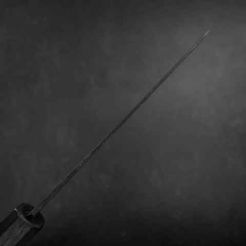 Funayuki Sabaki Blue Steel #1 Kurouchi Dark Blue Urushi Handle 165mm-[Musashi]-[Japanese-Kitchen-Knives]