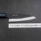 Funayuki Sabaki Blue Steel #1 Kurouchi Dark Blue Urushi Handle 165mm-[Musashi]-[Japanese-Kitchen-Knives]
