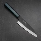 Funayuki Sabaki Blue Steel #1 Kurouchi Dark Blue Urushi Handle 165mm-[Musashi]-[Japanese-Kitchen-Knives]