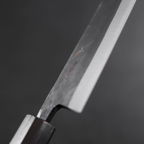 Funayuki Sabaki Blue Steel #2 Kurouchi Ebony Handle 165mm-[Musashi]-[Japanese-Kitchen-Knives]