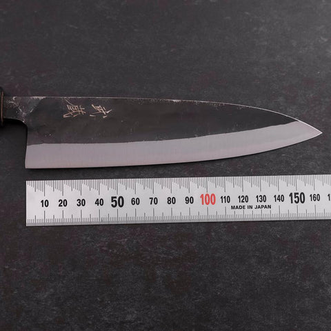 Funayuki Sabaki Blue Steel #2 Kurouchi Ebony Handle 165mm-[Musashi]-[Japanese-Kitchen-Knives]